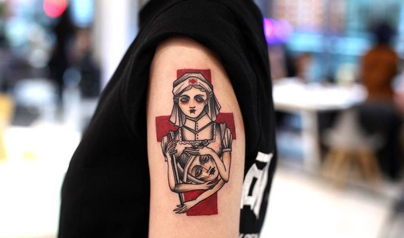 old school纹身图片_手臂Old School纹身图案