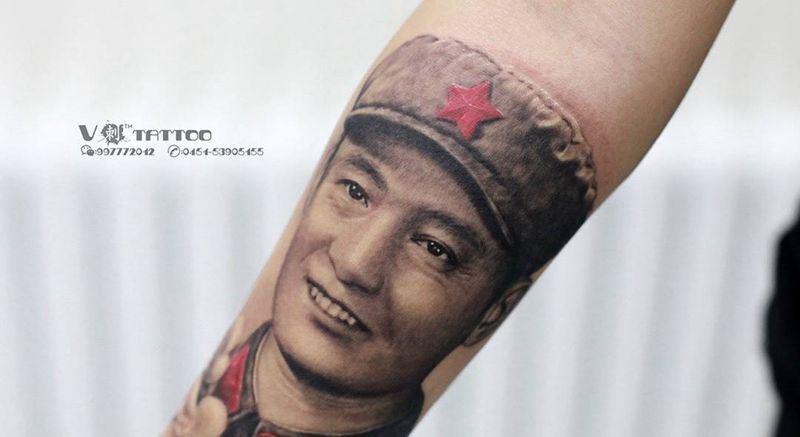 Tattoo by 阿V纹身图片_成品写实肖像人物V刺 肖像王子阿V作品肖像原创纹身图案