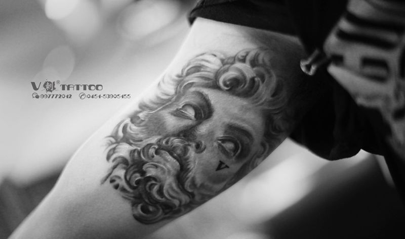 欧美花臂进行时…纹身图片_手臂欧美写实欧美欧美人物素描纹身图案