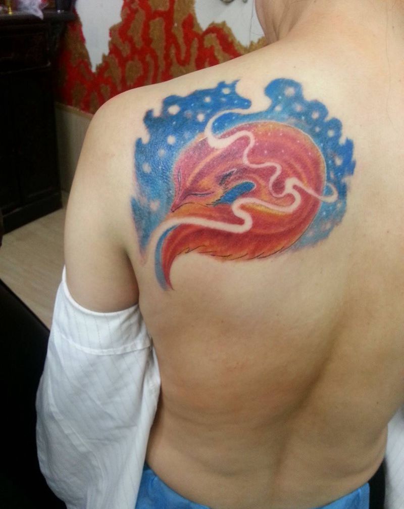 红狐纹身图片
