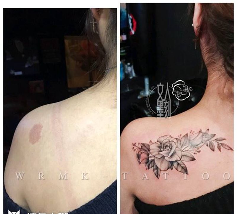 遮盖美学/酷派清新纹身图片