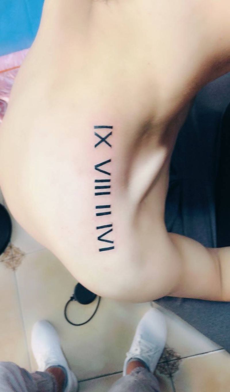 罗马数字纹身图片