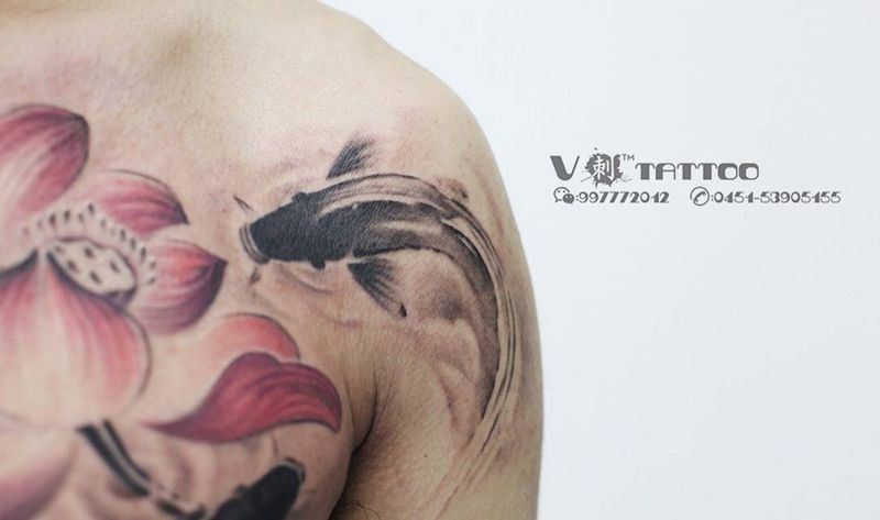 物语…纹身图片_成品阿V作品哈尔滨习俗传统花纹身图案