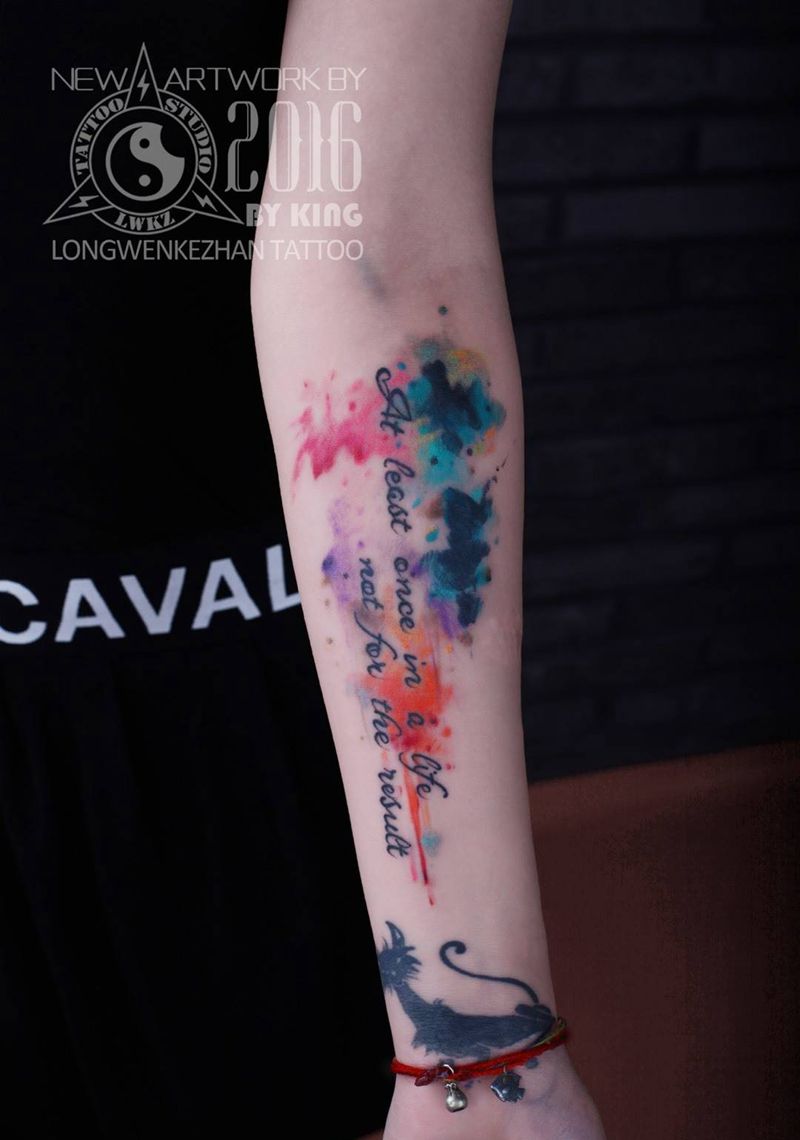 龙纹刻战刺青工作室出品纹身图片_成品手臂国画原创纹身图案