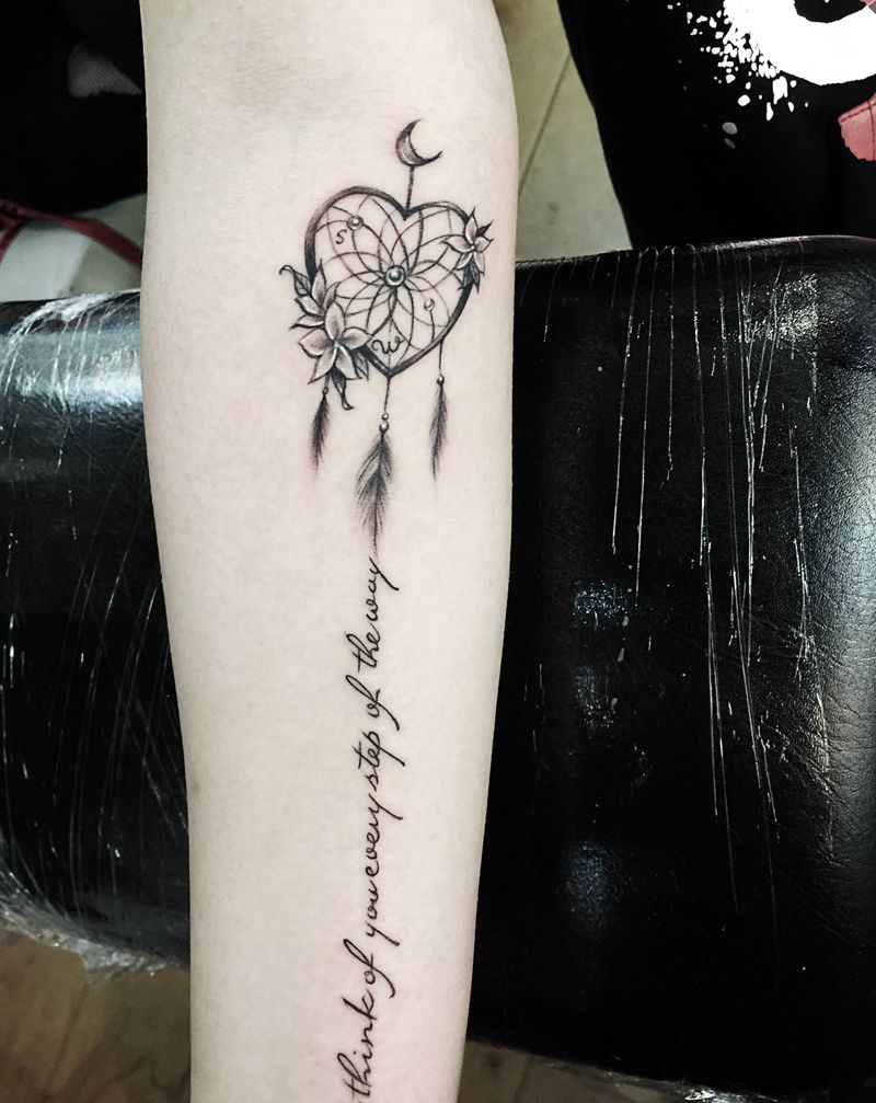 捕梦网纹身图片_手臂纹身图案