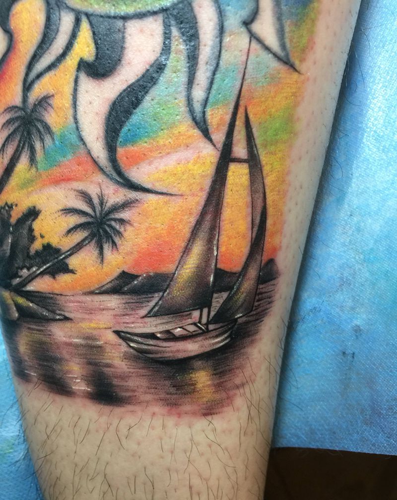 遮盖纹身一枚纹身图片_腿部纹身图案