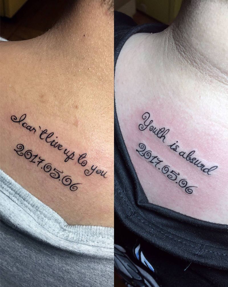 字母纹身图片_肩部纹身图案