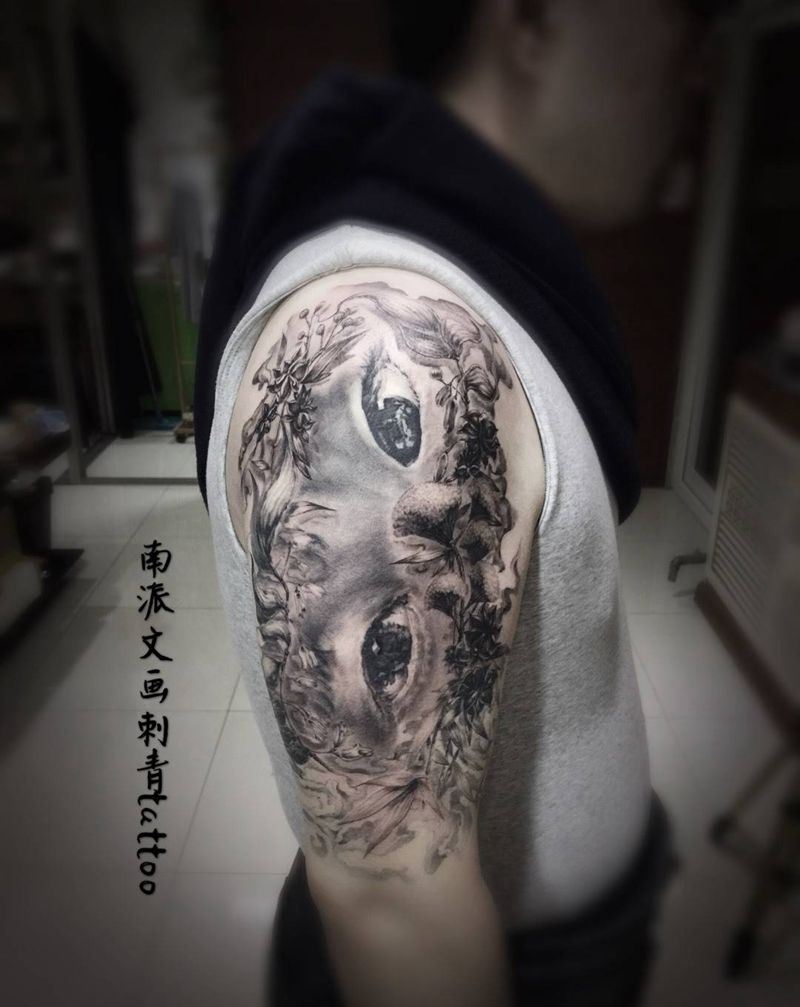 男人对家庭的爱纹身图片