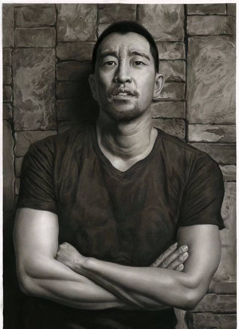 逗号师傅画稿纹身图片_胸部纹身图案