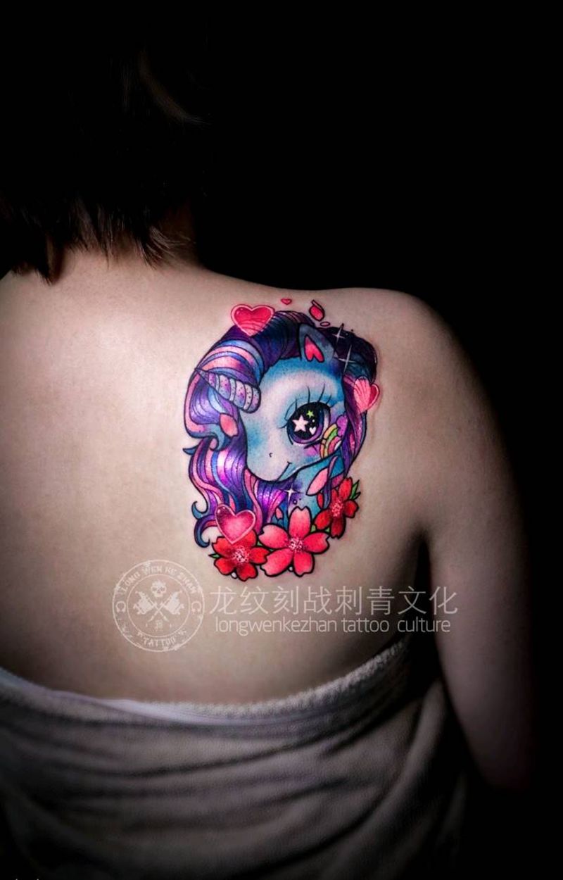 独角兽纹身图片