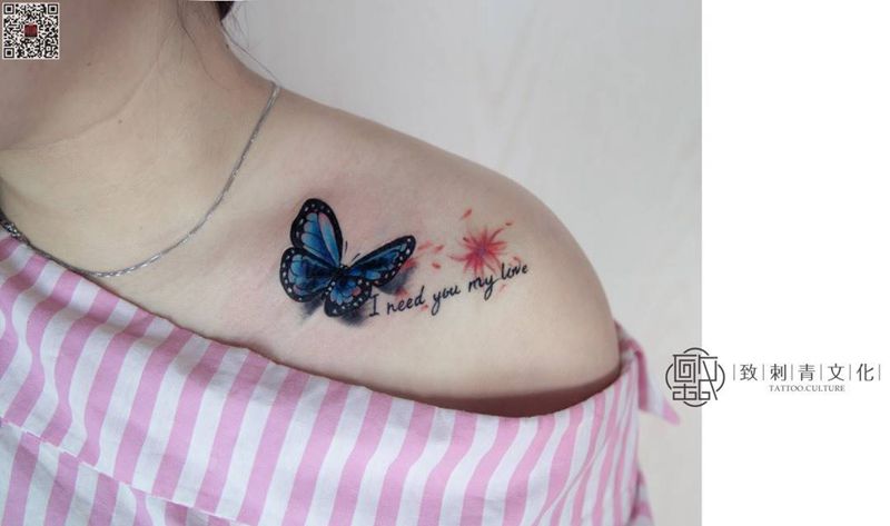 致Tattoo  莫贤出品纹身图片_肩部成品动物纹身图案