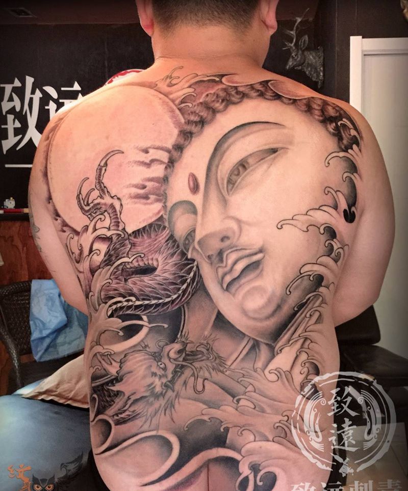 佛法无边纹身图片