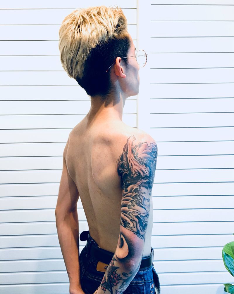 般若纹身图片_成品手臂传统人物鬼神原创纹身图案