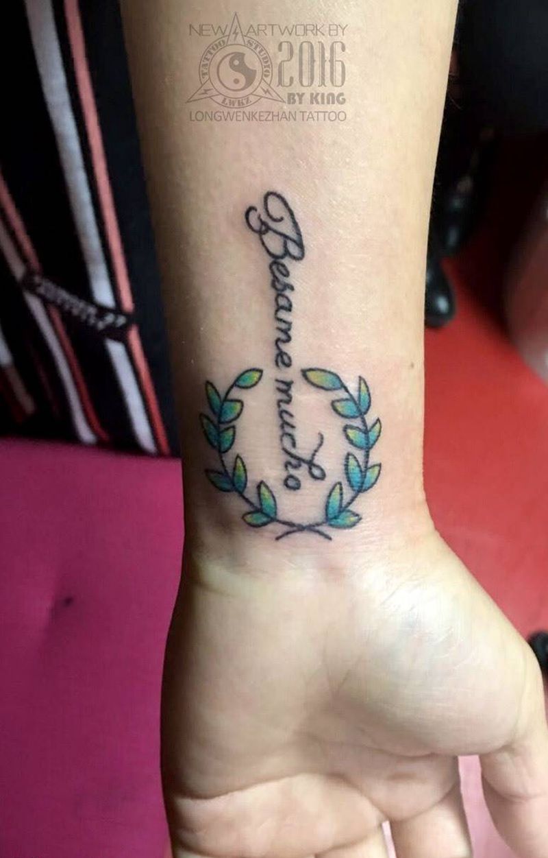 龙纹刻战刺青工作室出品纹身图片_成品手臂植物原创纹身图案