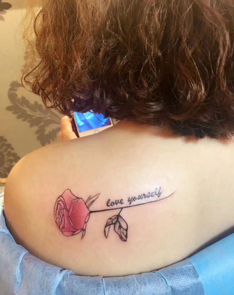 你是我的玫瑰你是我的花纹身图片