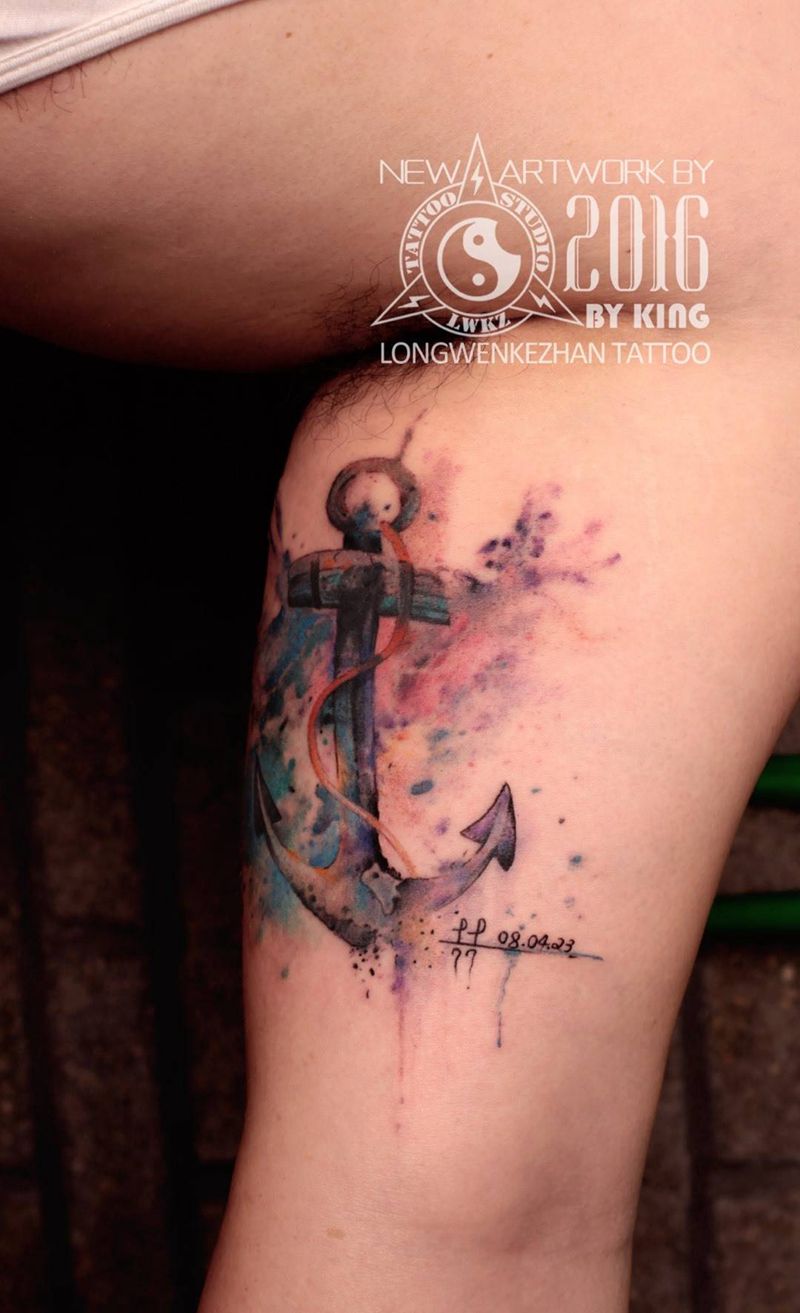 龙纹刻战刺青工作室出品纹身图片_成品手臂清新原创纹身图案