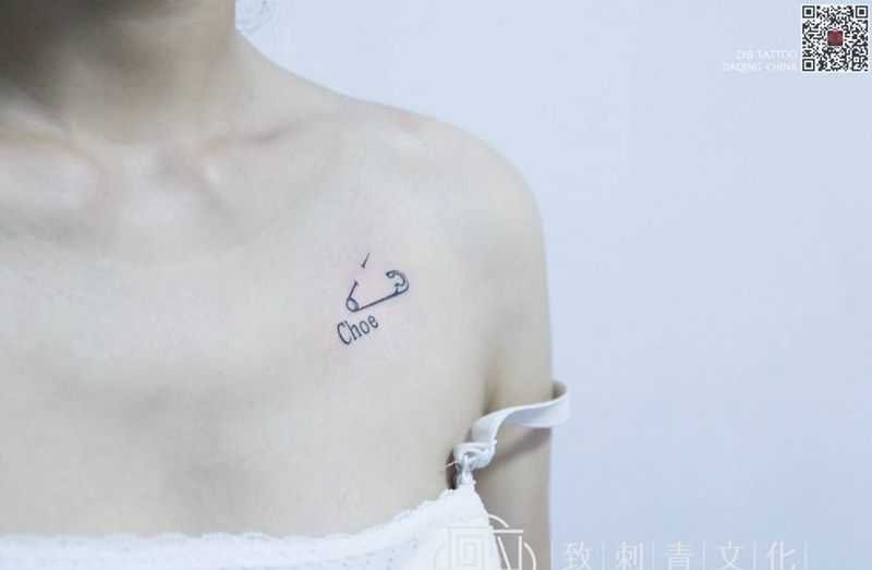 创意小图别针纹身图片