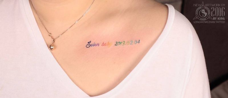 龙纹刻战刺青工作室出品纹身图片_成品肩部清新原创纹身图案