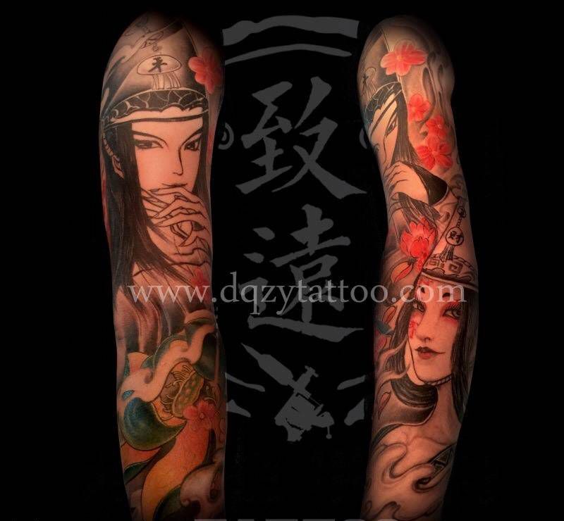 画江湖—黑白无常完工✅纹身图片