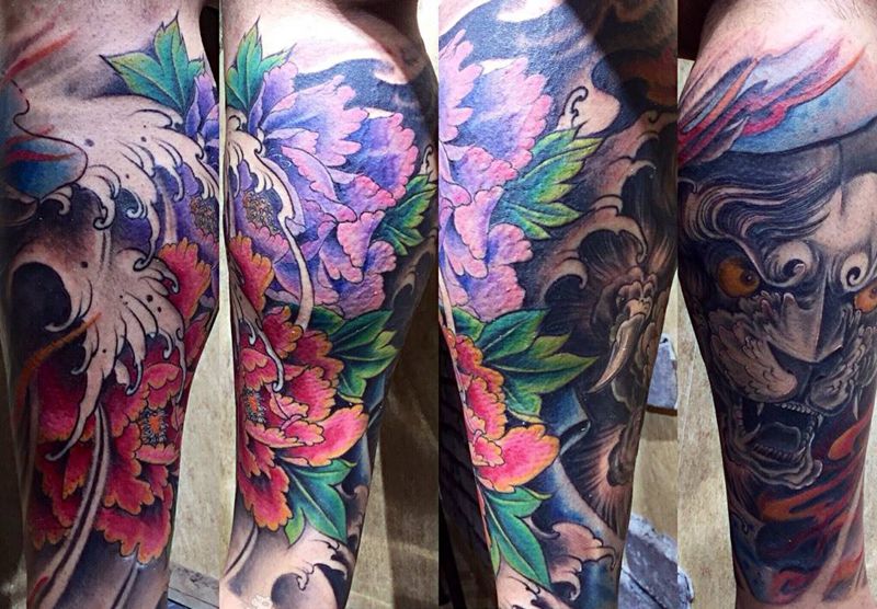 纹身师纹身图片