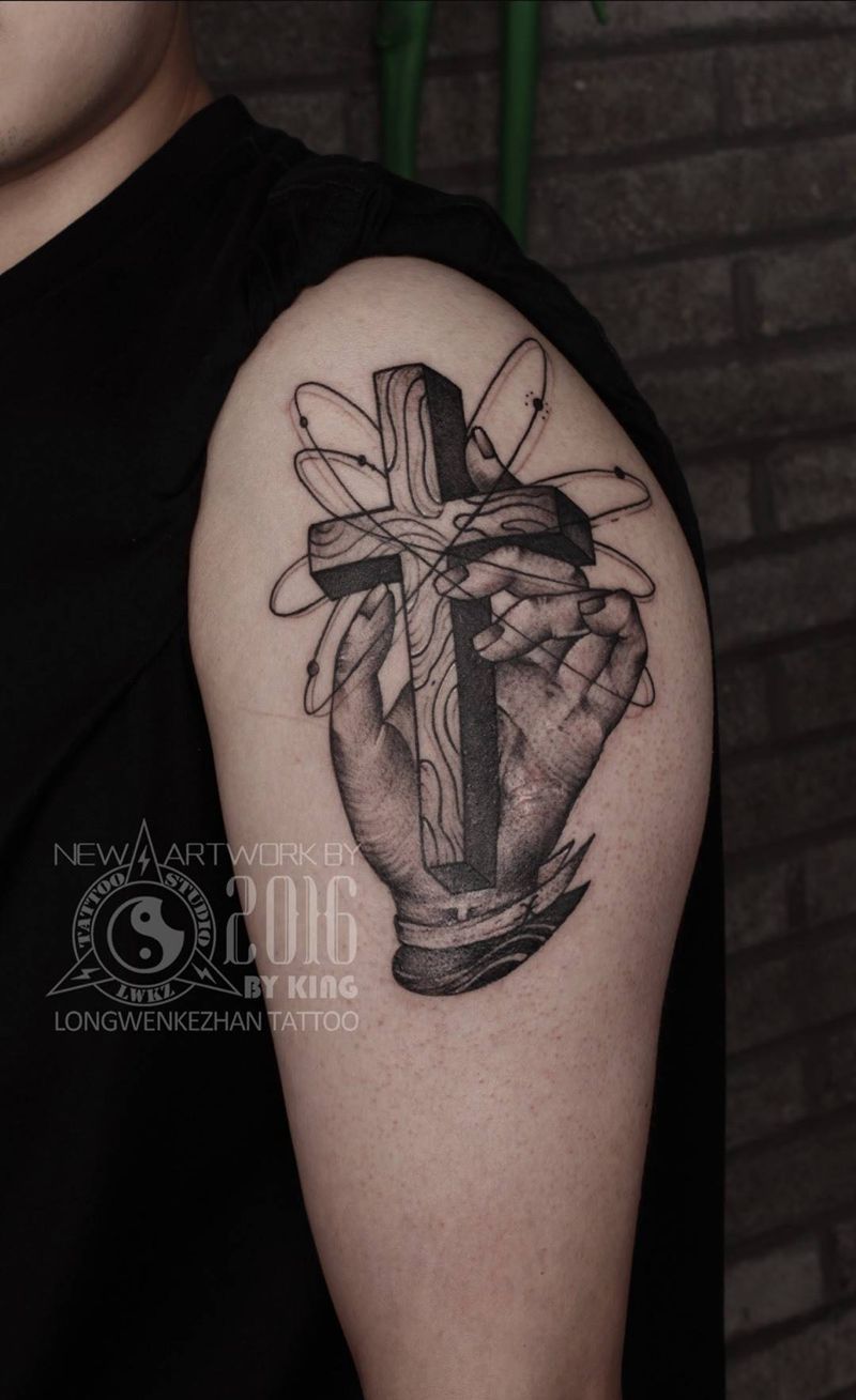 龙纹刻战刺青出品纹身图片_成品手臂欧美纹身图案