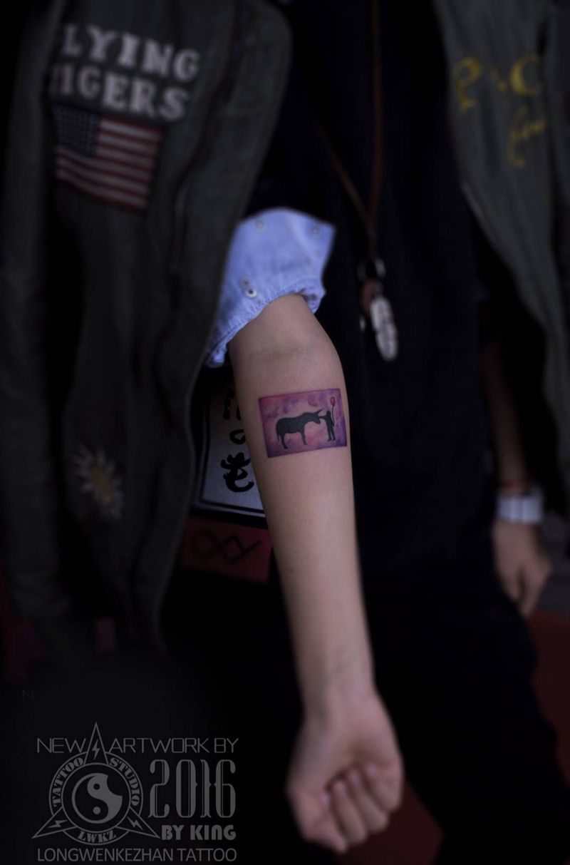 龙纹刻战刺青出品纹身图片_成品手臂纹身图案