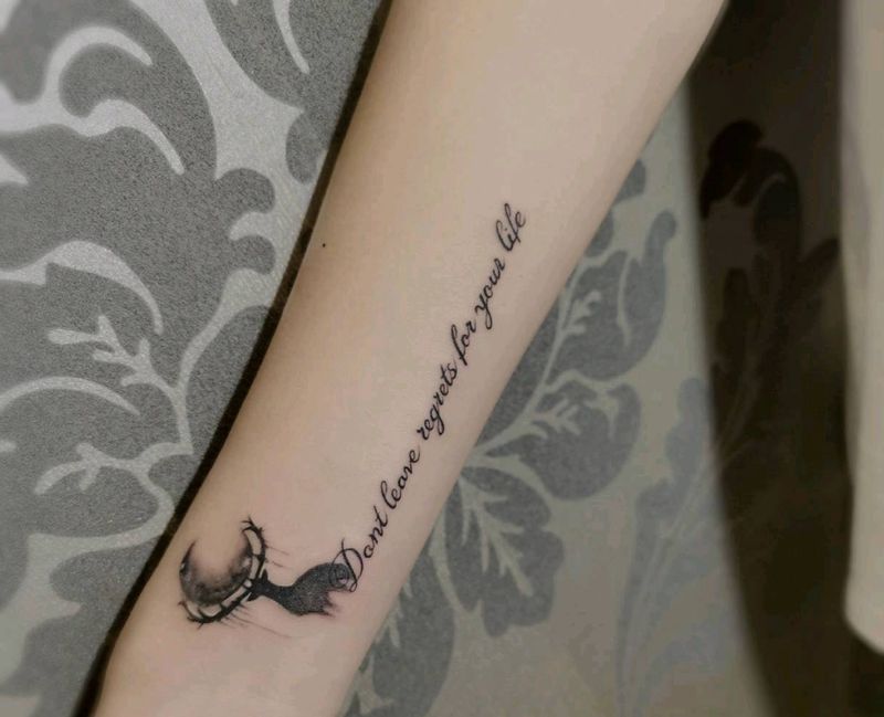 这句英文的意思是.别为你的生活纹身图片_手臂纹身图案