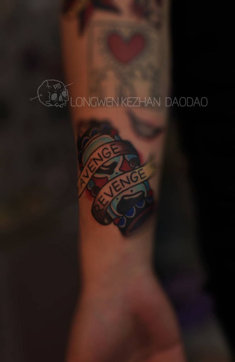 龙纹刻战出品纹身图片_成品欧美纹身图案