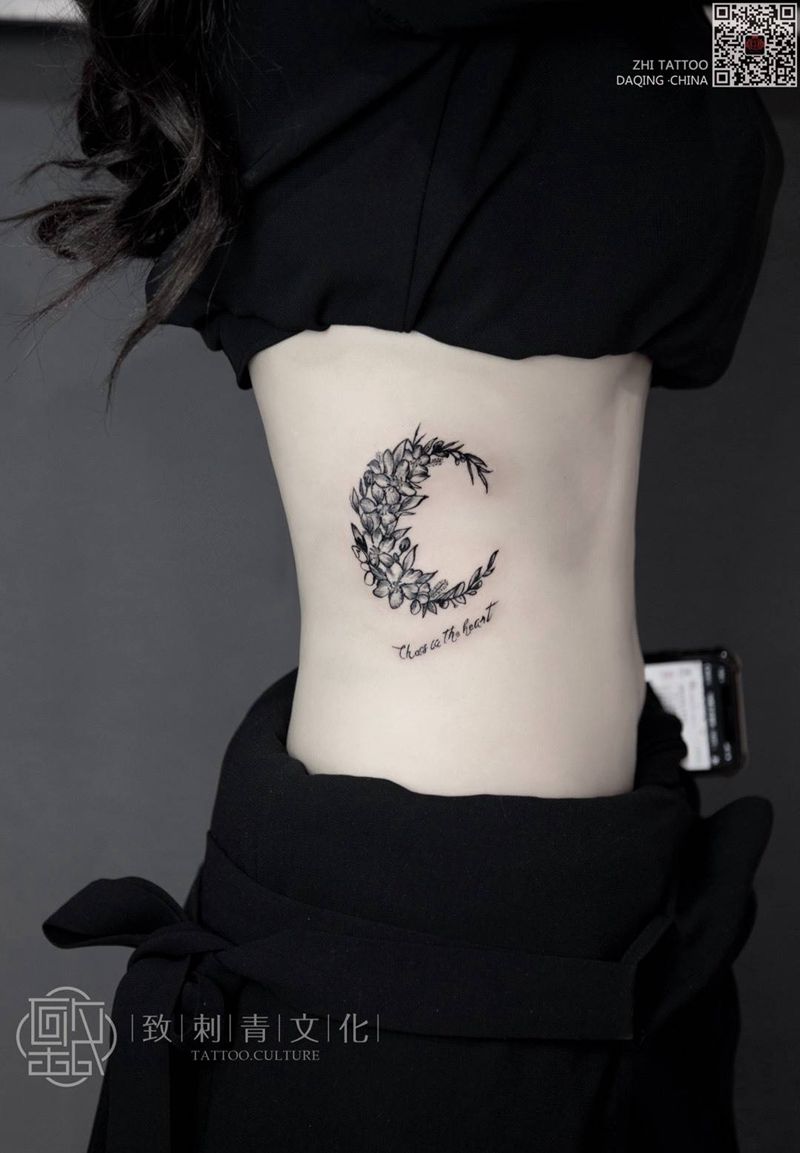 致Tattoo 赫轩出品纹身图片_成品腰部图腾传统纹身图案
