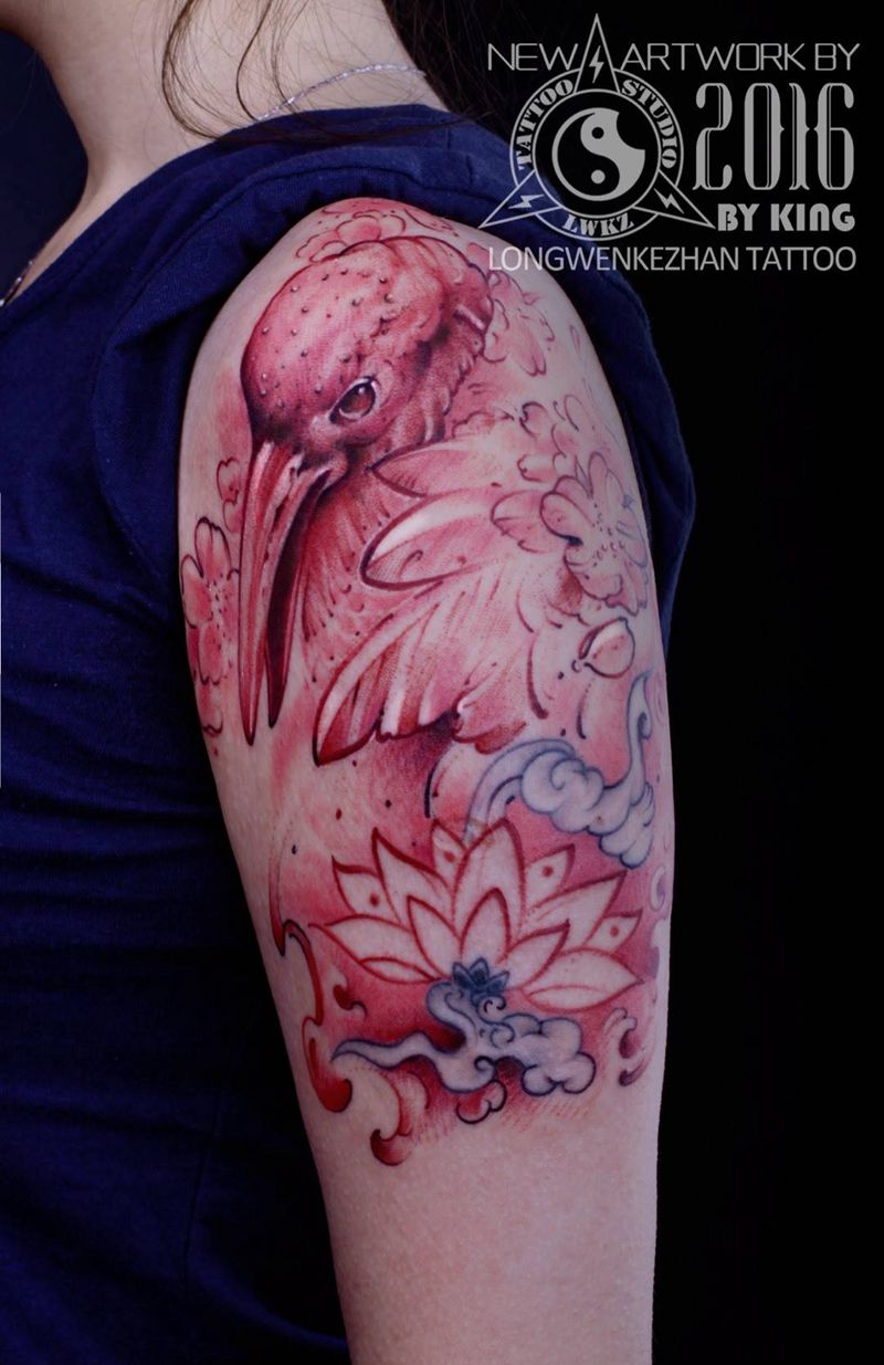 龙纹刻战刺青工作室出品纹身图片_成品手臂欧美动物纹身图案