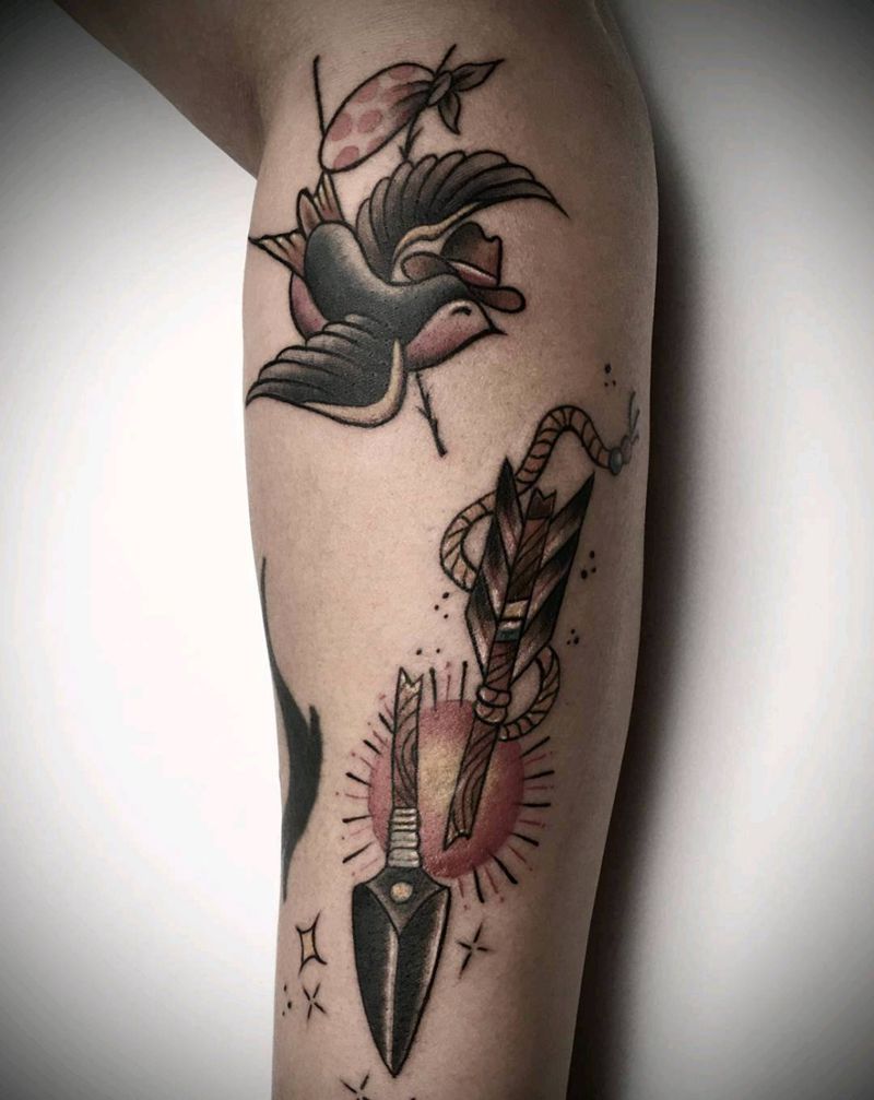 oldschool纹身图片_手臂纹身图案