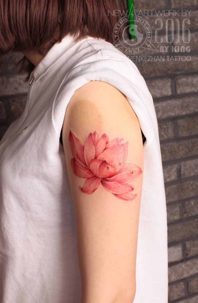 龙纹刻战刺青工作室出品纹身图片_成品手臂写实植物原创纹身图案