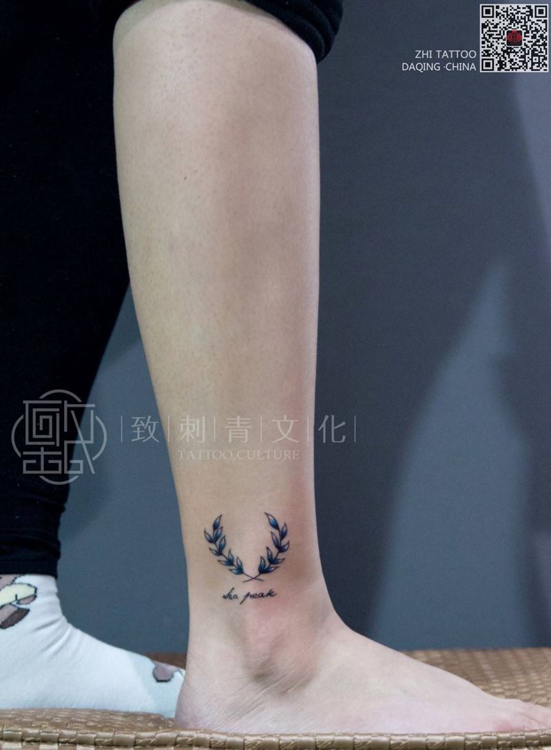 橄榄枝纹身图片