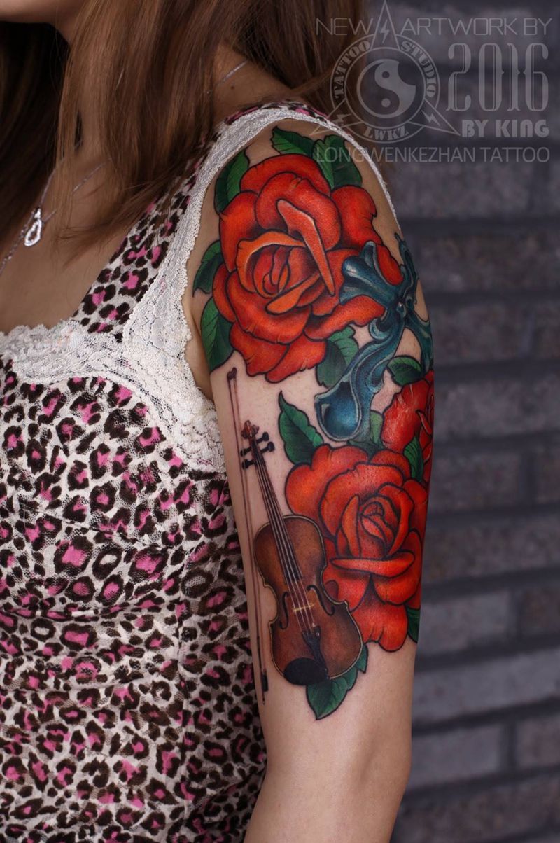 龙纹刻战刺青工作室出品纹身图片_成品手部清新字符原创纹身图案