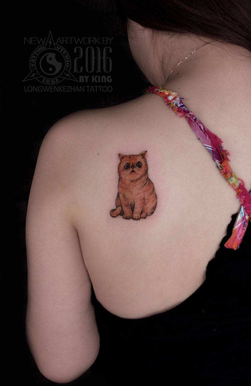 龙纹刻战刺青出品纹身图片_成品肩部动物写实原创纹身图案