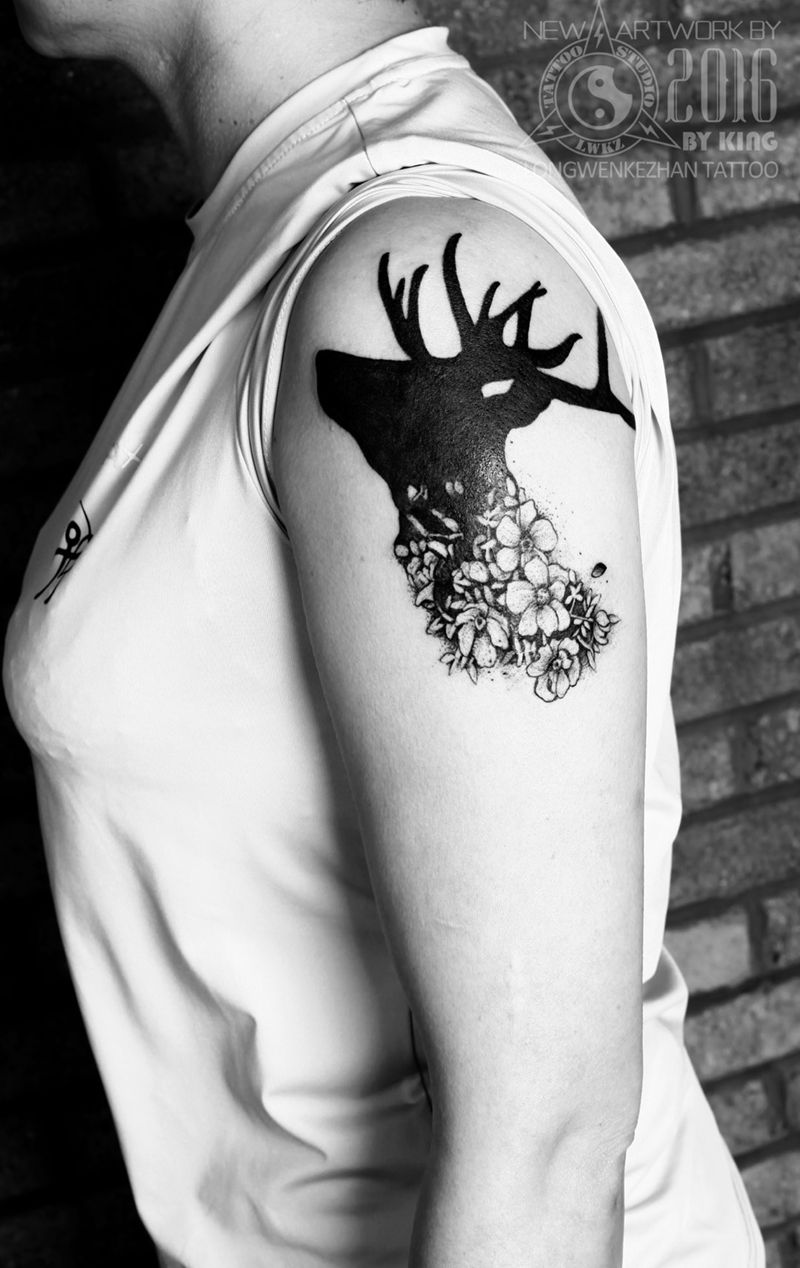 龙纹刻战刺青工作室出品纹身图片_成品手臂欧美原创动物纹身图案