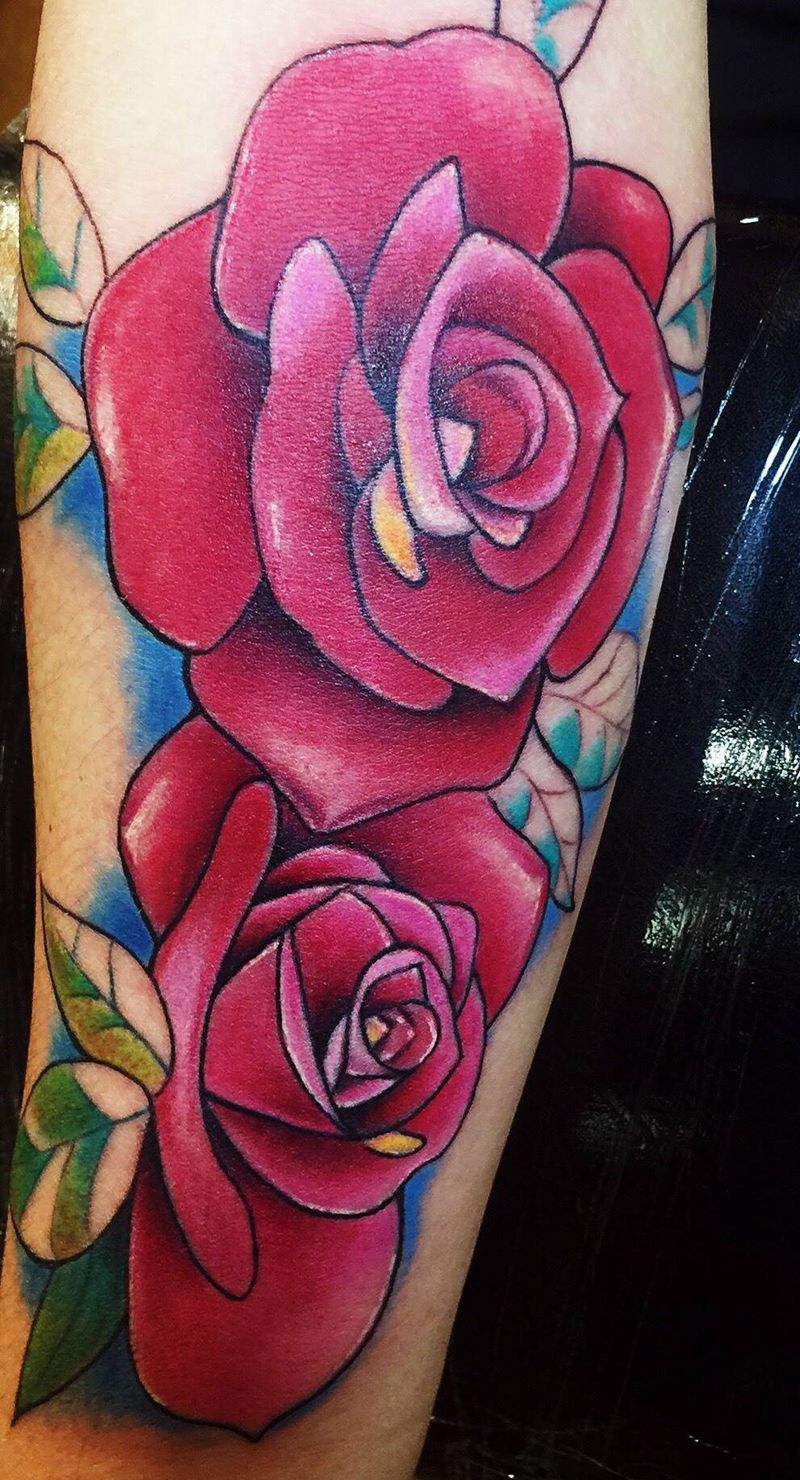 一朵朵纹身图片