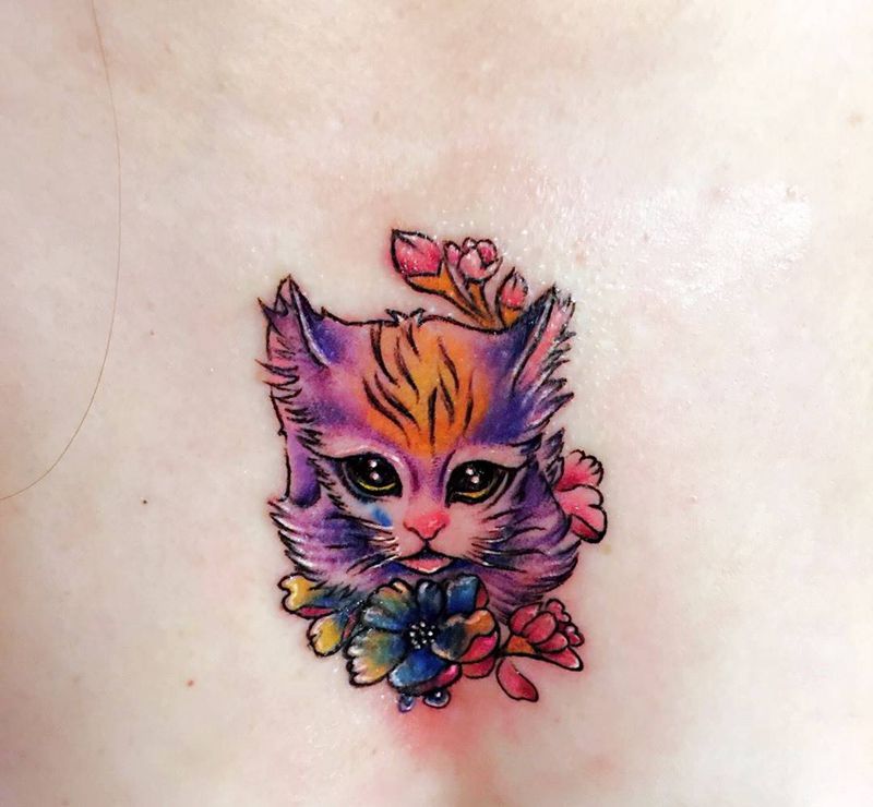 修改胸口失败纹身纹身图片