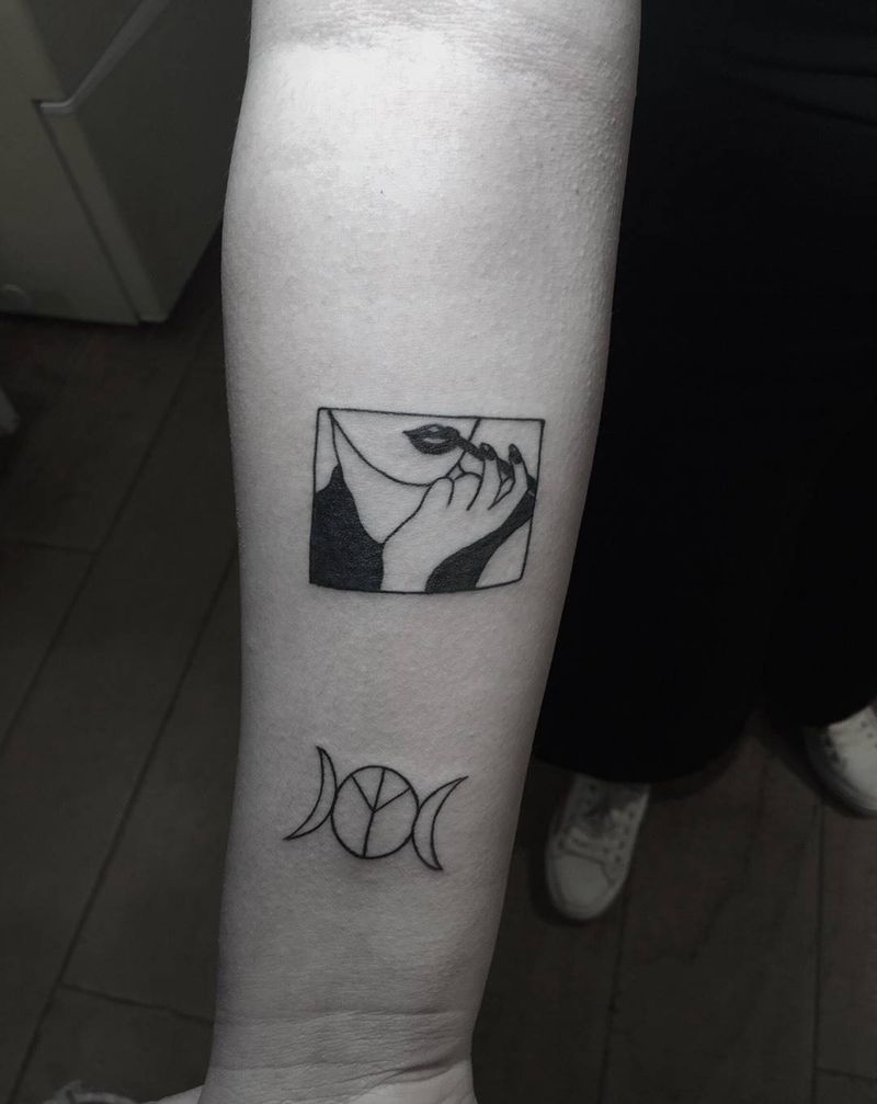 小清新一枚纹身图片