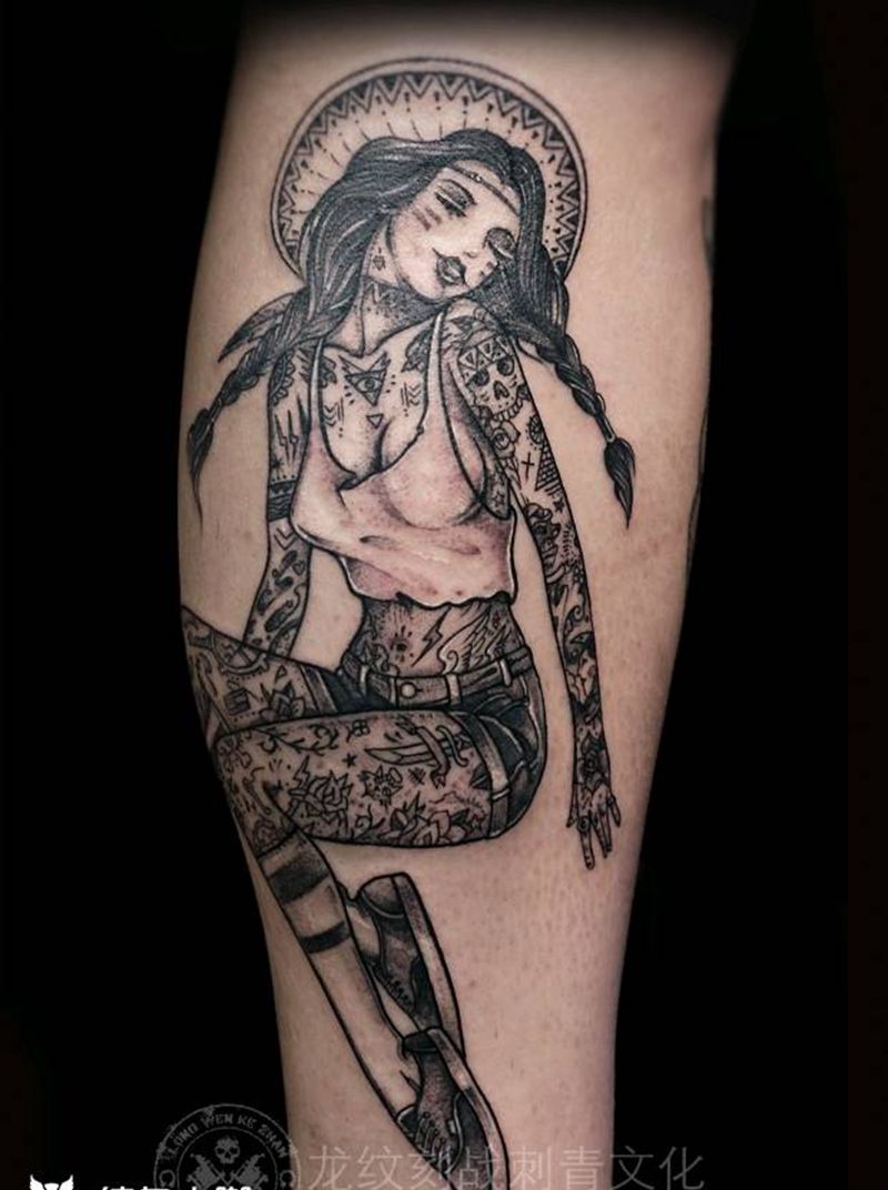 欧美大妞纹身图片