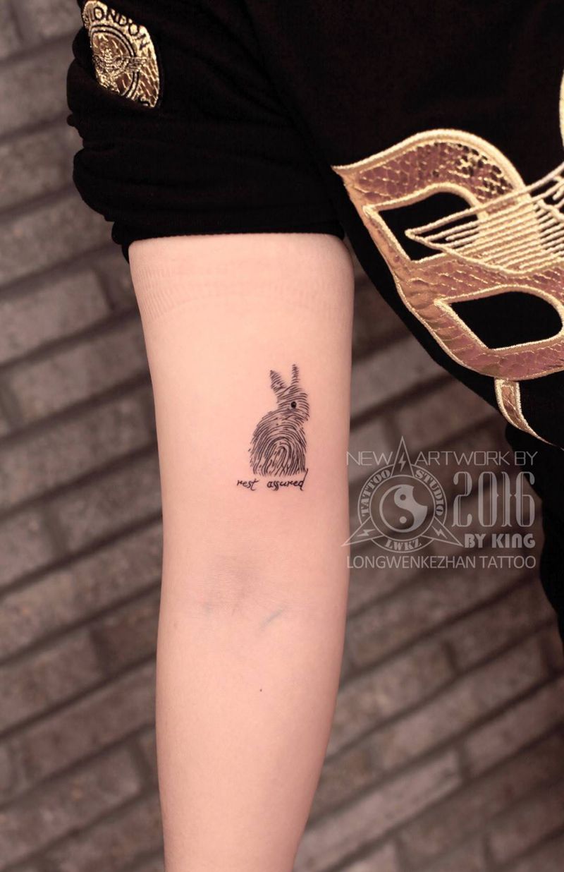 龙纹刻战刺青工作室出品纹身图片_成品动物清新手臂纹身图案