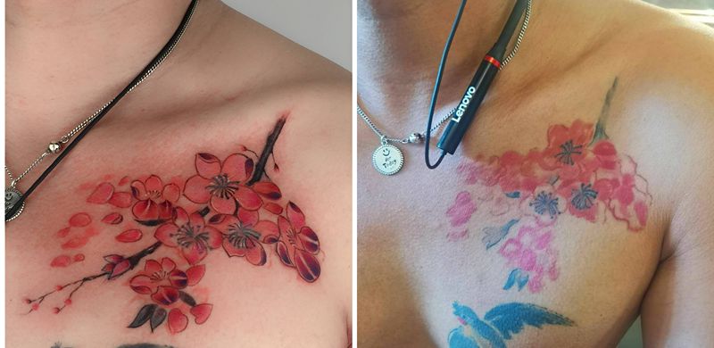 修改纹身图片_胸部纹身图案