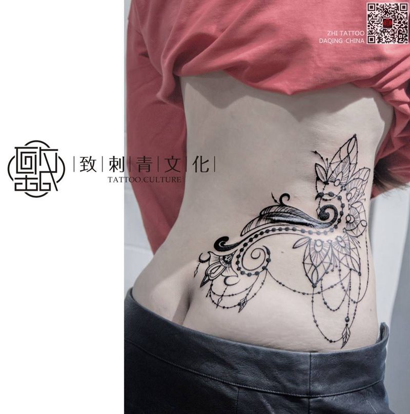 致TATTOO   姚老板出品   覆盖疤痕纹身图片