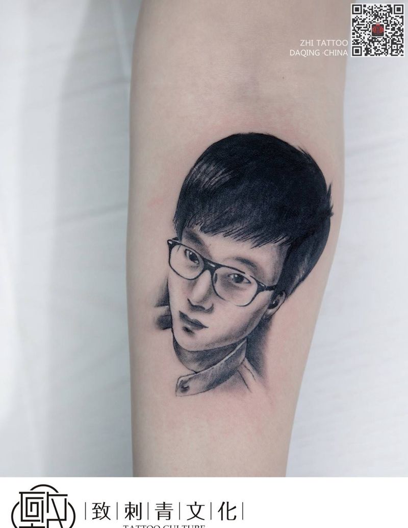 肖像纹身图片_成品手臂肖像欧美原创人物纹身图案