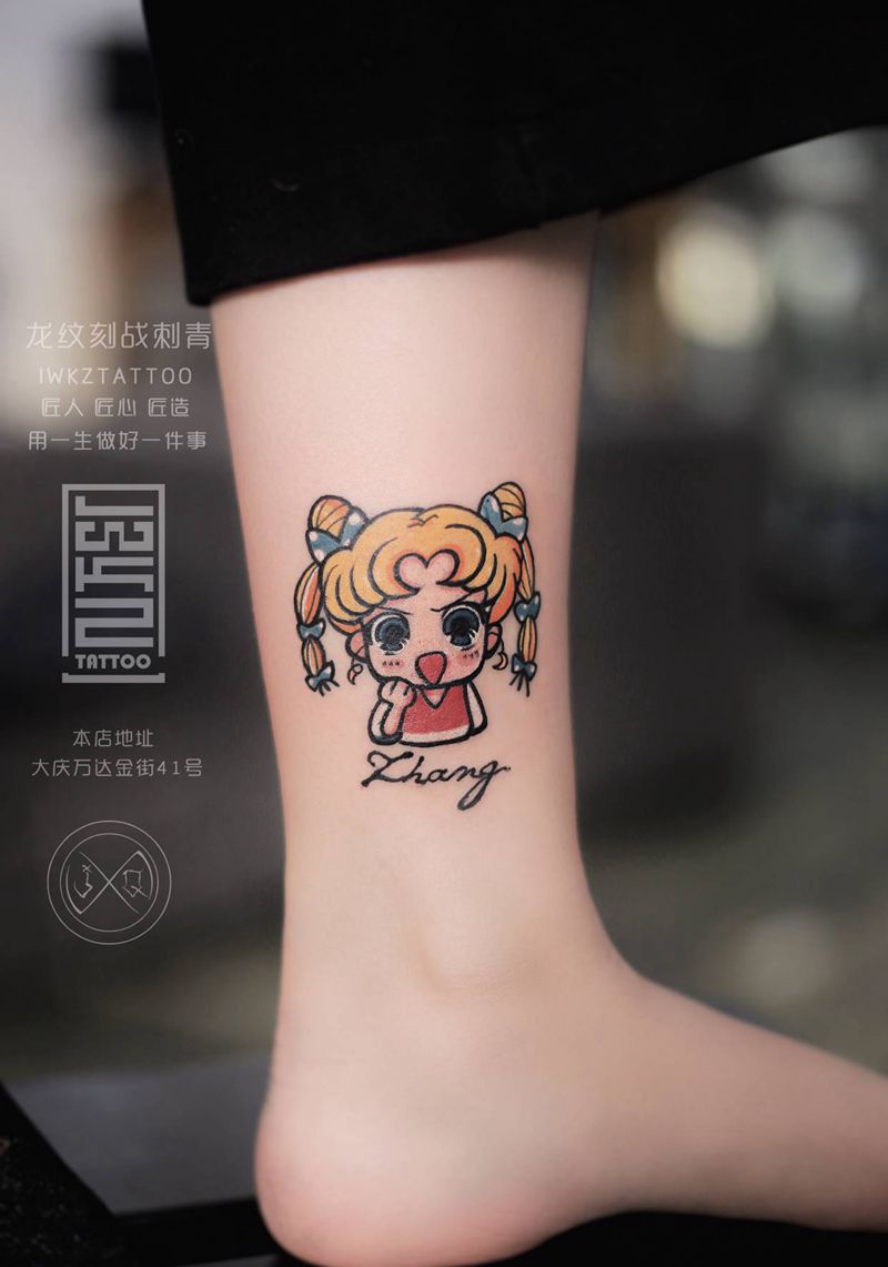 龙纹刻战【龙井】出品纹身图片_腿部纹身图案