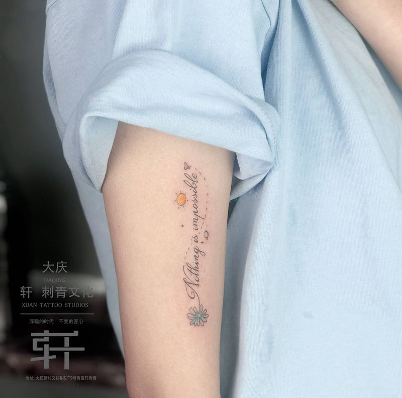 字母纹身图片_手臂纹身图案