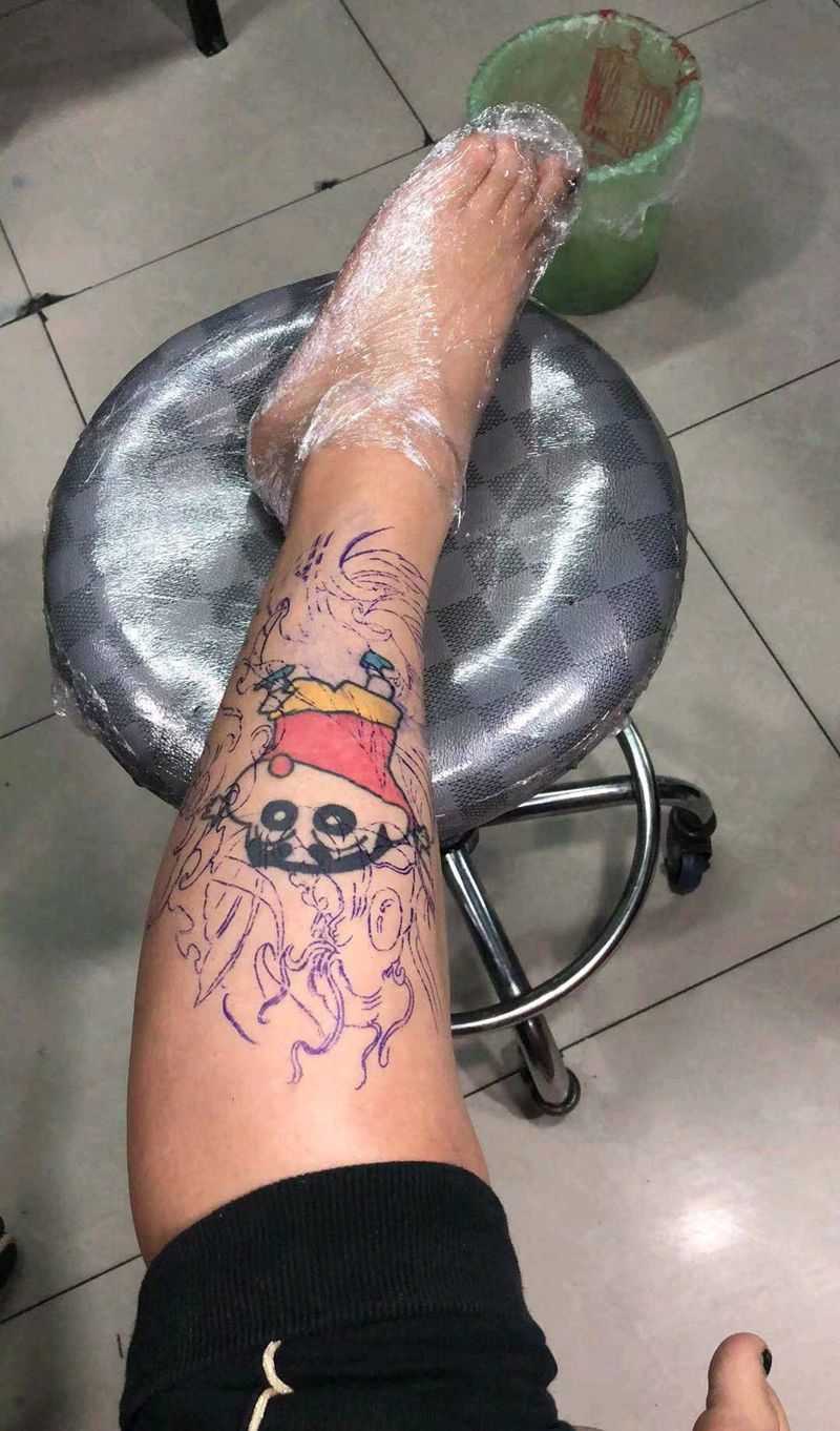 暴力遮盖纹身图片