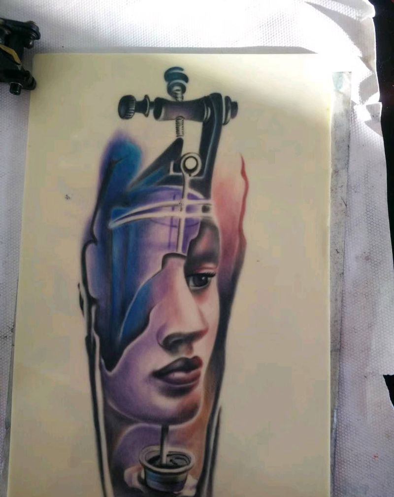 学员练习皮作品纹身图片