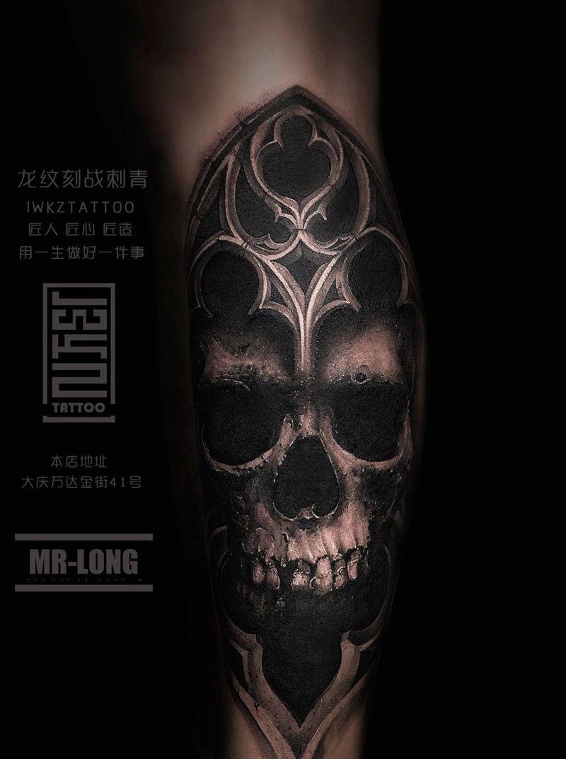 龙纹刻战刺青文化纹身图片