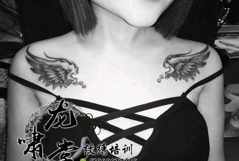 翅膀纹身图片
